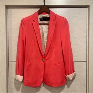 ZARA blazer pink size small. Suit jacket.